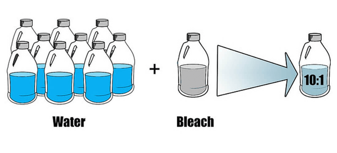 bleach water